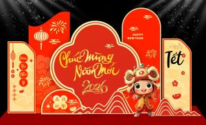 Backdrop Tết