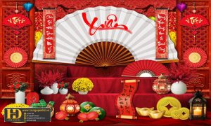 Background Tiểu Cảnh - Phông Nền Checkin Tết (12)