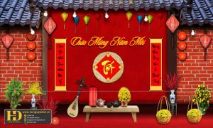 Background Tiểu Cảnh - Phông Nền Checkin Tết (14)