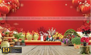 Background Tiểu Cảnh - Phông Nền Checkin Tết (16)