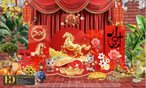 Background Tiểu Cảnh - Phông Nền Checkin Tết (4)