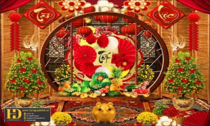 Background Tiểu Cảnh - Phông Nền Checkin Tết (7)