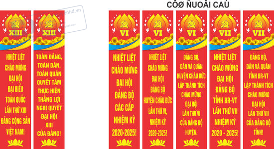 Băng Rôn - Khẩu Hiệu - Phướn Đại Hội (1)