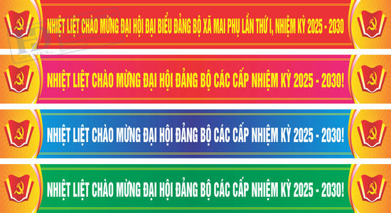 Băng Rôn - Khẩu Hiệu - Phướn Đại Hội (10)