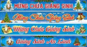 Băng rôn Noel - Giáng Sinh