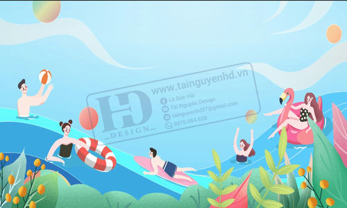 Banner Mùa Hè - Bãi Biển - Bơi Lội (4)