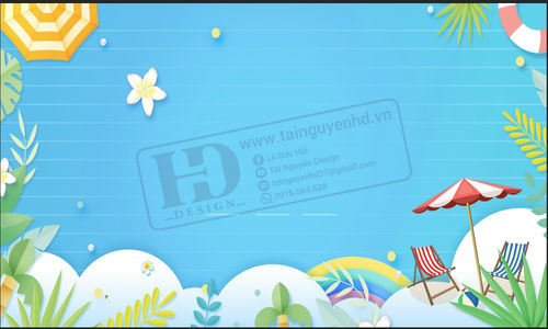 Banner Mùa Hè - Bãi Biển - Bơi Lội (7)