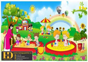 Bé Mầm Non Chơi Với Cát