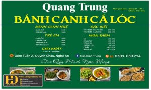 Biển Quảng Cáo Bánh Canh Cá Lóc