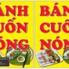 Biển Quảng Cáo Bánh Cuốn Nóng