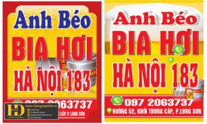 Biển Quảng Cáo Bia Hơi Quán Gấu