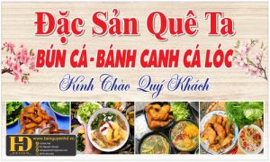 Biển Quảng Cáo Bún Cá Nghi Hữu
