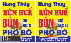 Biển Quảng Cáo Bún Hưng Thủy