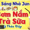 Biển Quảng Cáo Cơm Nắm Trà Sữa Nhà Jun