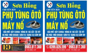 Biển Quảng Cáo Ô Tô Sơn Hồng