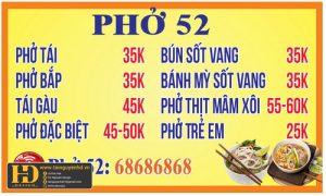 Biển Quảng Cáo Quán Phở 52