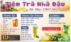 Biển Quảng Cáo Tiệm Trà Nhà Đậu