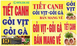 Biển Quảng Cáo Tiết Canh Vịt