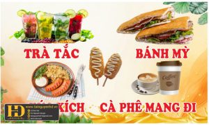 Biển Quảng Cáo Trà Sữa - Đồ Ăn Vặt