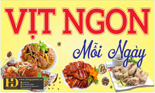 Biển Quảng Cáo Vịt Quay Hoàng Hải