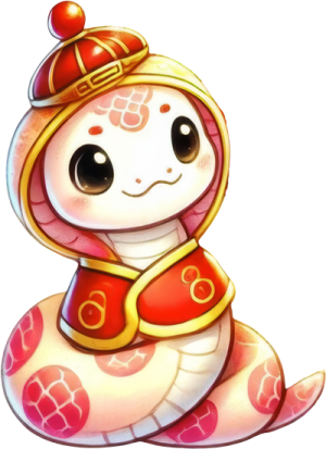 Chibi Rắn Năm Mới PNG (3)