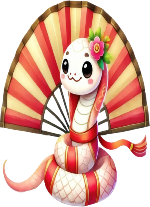 Chibi Rắn Năm Mới PNG (4)