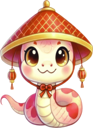 Chibi Rắn Năm Mới PNG (5)