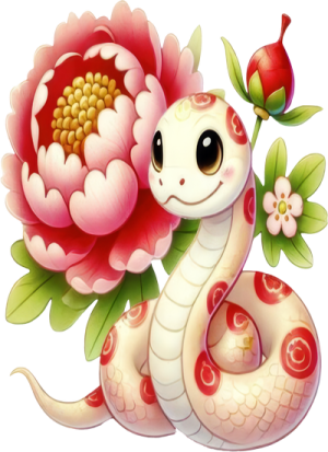 Chibi Rắn Năm Mới PNG (8)