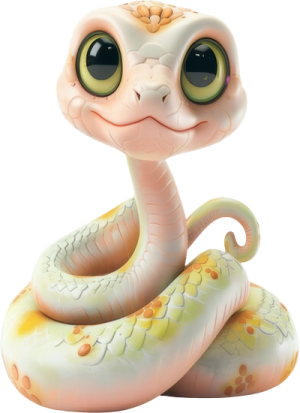 Chibi Rắn - Snake Cute PNG (1)
