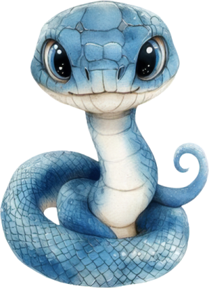 Chibi Rắn - Snake Cute PNG (12)