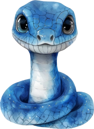 Chibi Rắn - Snake Cute PNG (13)