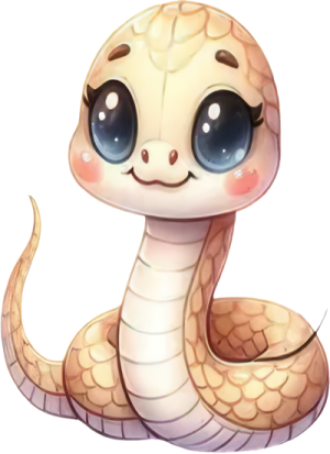 Chibi Rắn - Snake Cute PNG (15)