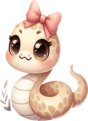 Chibi Rắn - Snake Cute PNG (16)