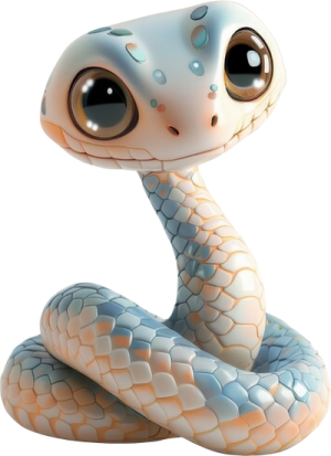 Chibi Rắn - Snake Cute PNG (2)
