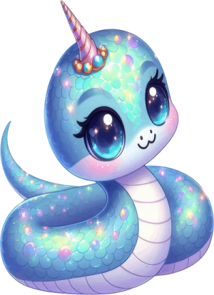 Chibi Rắn - Snake Cute PNG (3)