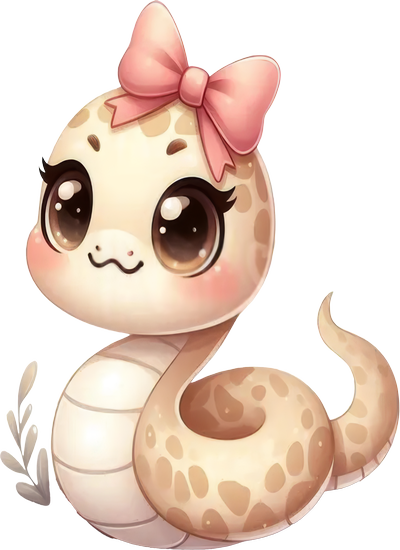 Chibi Rắn - Snake Cute PNG (33)