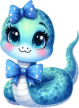 Chibi Rắn - Snake Cute PNG (38)