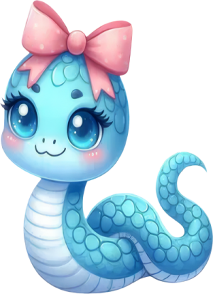 Chibi Rắn - Snake Cute PNG (39)