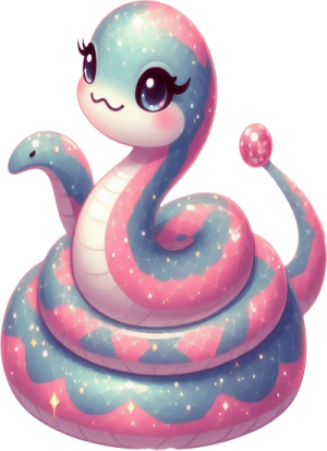 Chibi Rắn - Snake Cute PNG (4)