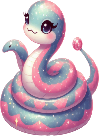 Chibi Rắn - Snake Cute PNG (4)