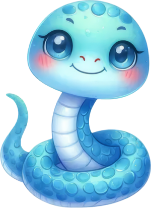 Chibi Rắn - Snake Cute PNG (43)