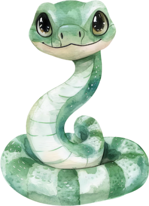 Chibi Rắn - Snake Cute PNG (52)