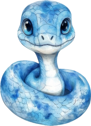 Chibi Rắn - Snake Cute PNG (7)