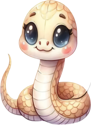Chibi Rắn - Snake Cute PNG (74)