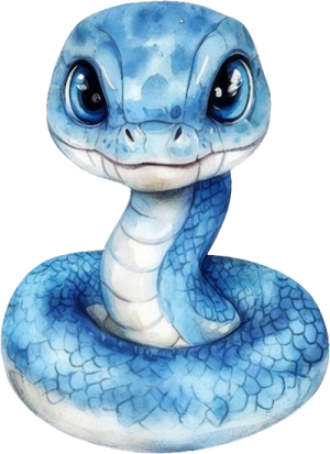 Chibi Rắn - Snake Cute PNG (8)