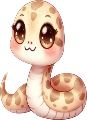 Chibi Rắn - Snake Cute PNG (80)