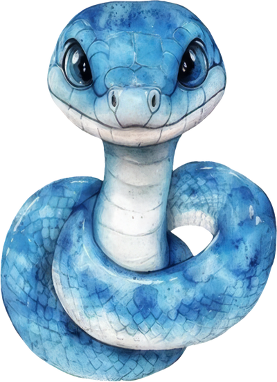 Chibi Rắn - Snake Cute PNG (9)