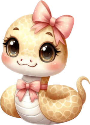 Chibi Rắn - Snake Cute PNG (95)