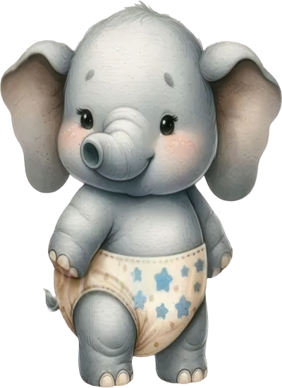 Chú Voi Con PNG (7)