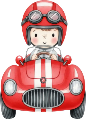 Em Bé Lái Ô Tô PNG (1)